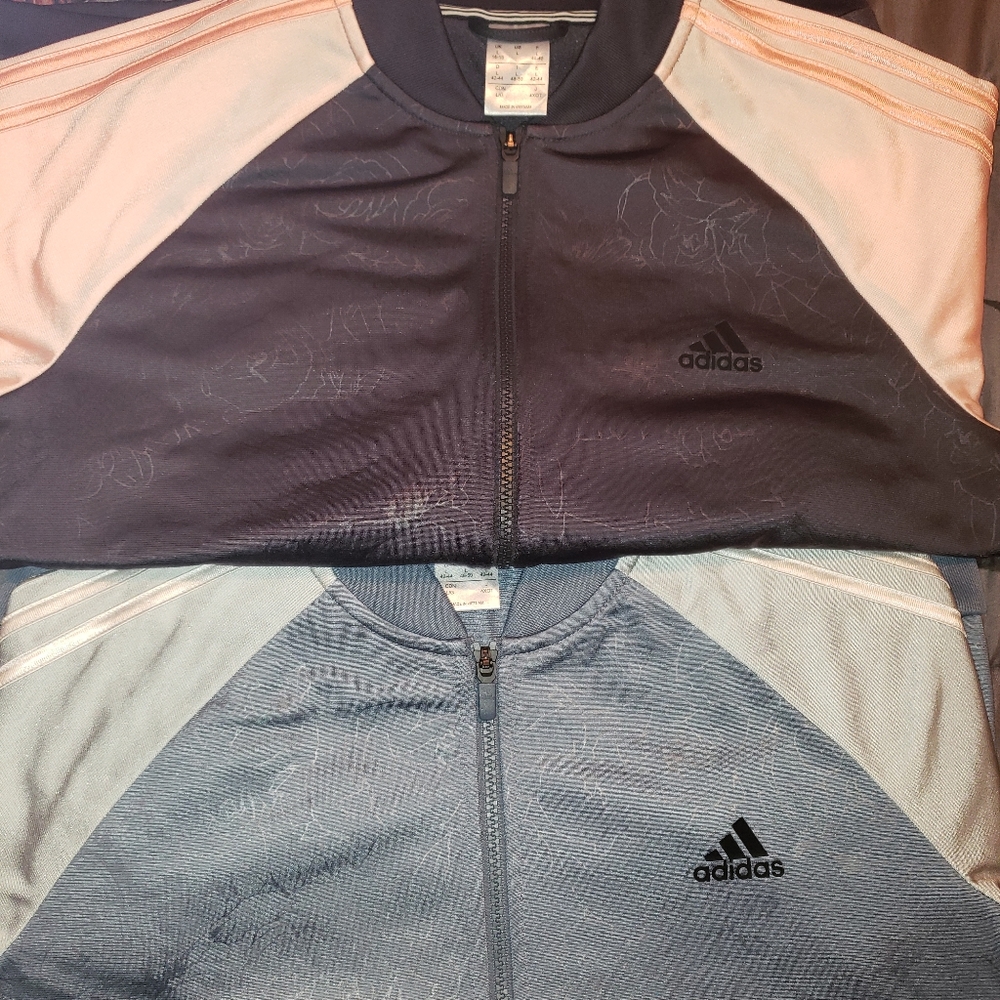Two Adidas track jackets